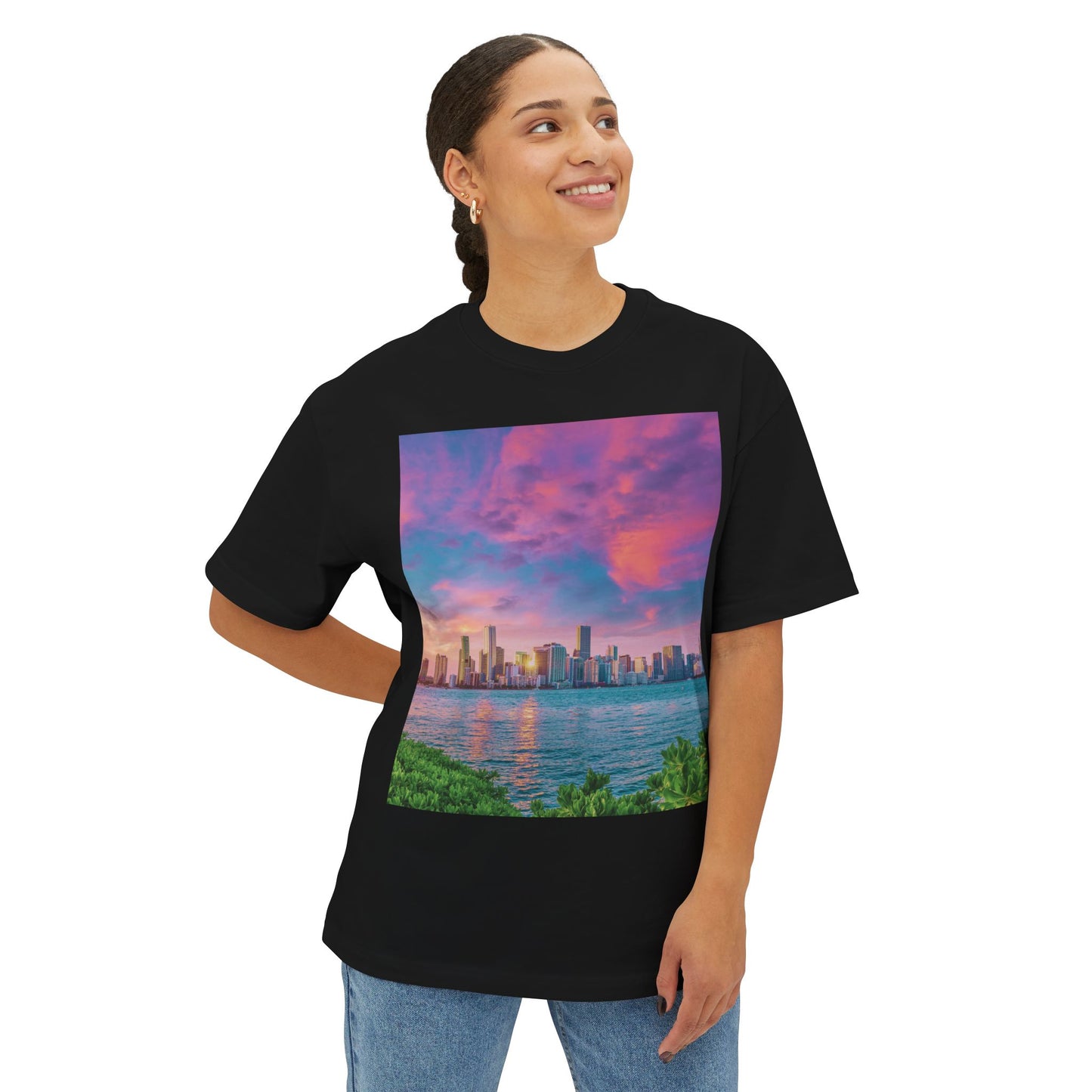 City Vibes Miami 1 | Unisex Oversized Boxy Tee