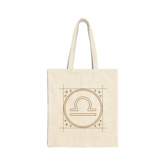 Libra Zodiac Canvas Tote Bag