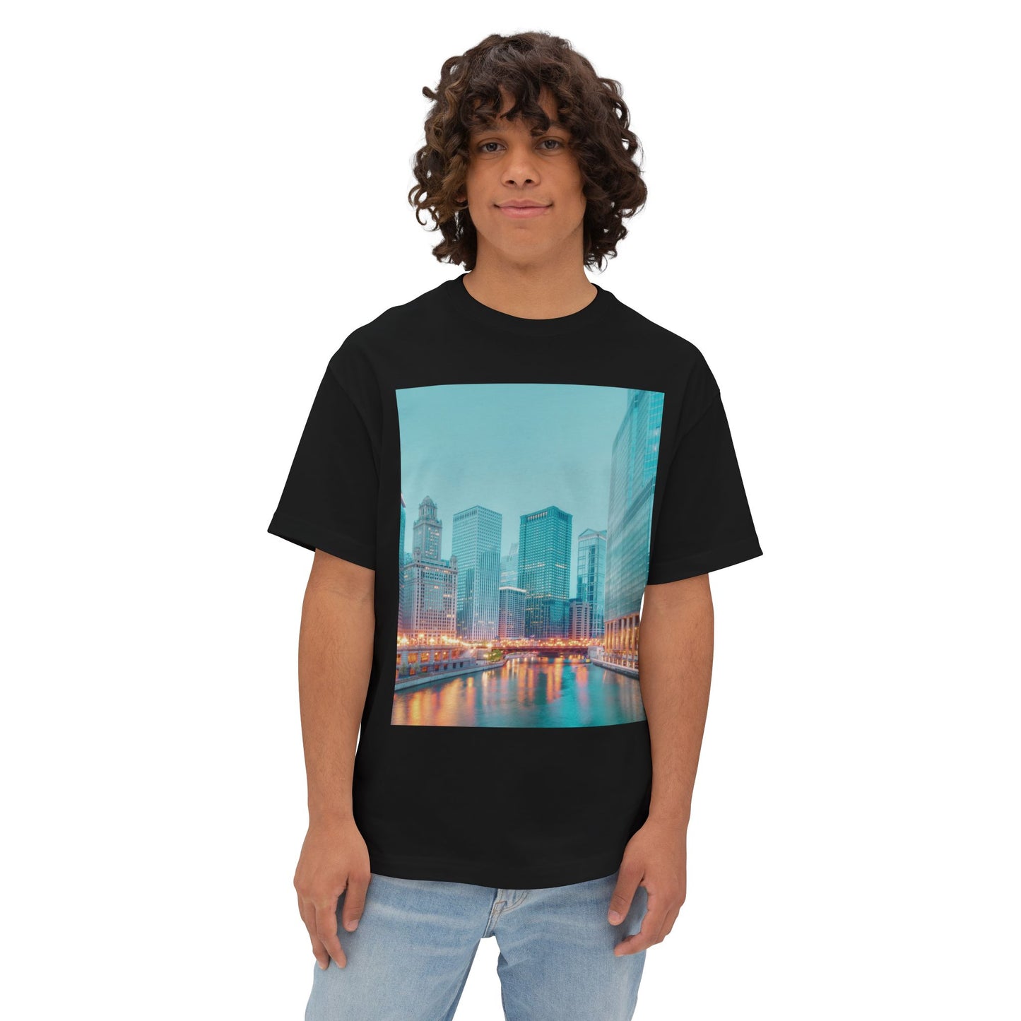 City Vibes Chicago 1 | Unisex Oversized Boxy Tee