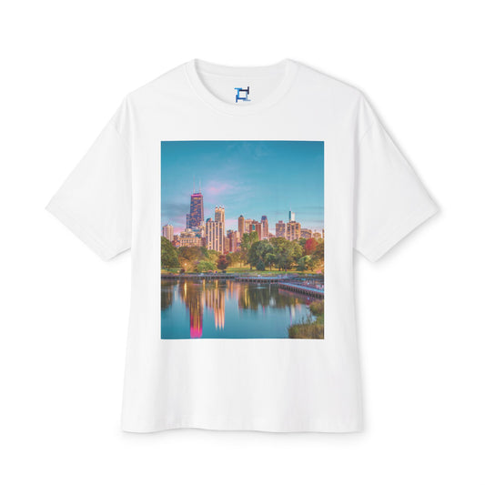 City Vibes Chicago 2 | Unisex Oversized Boxy Tee