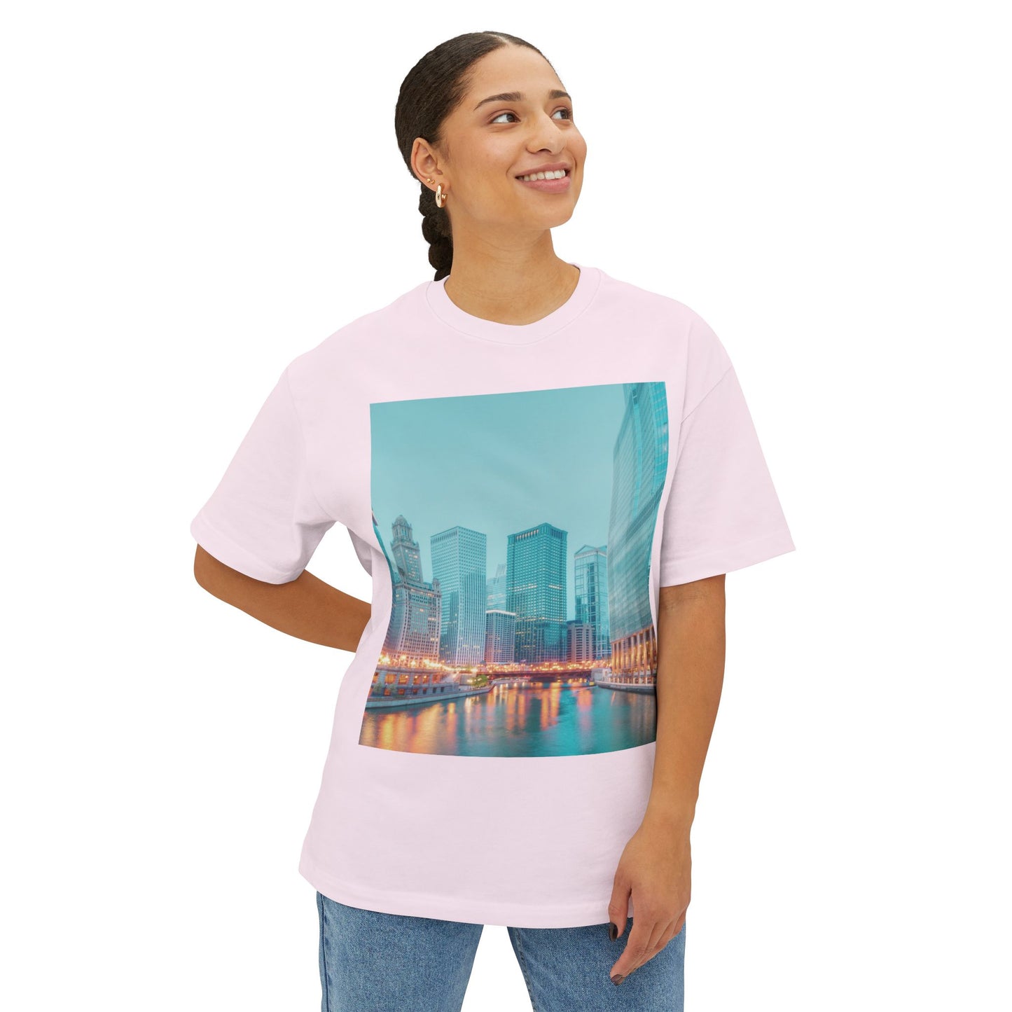 City Vibes Chicago 1 | Unisex Oversized Boxy Tee