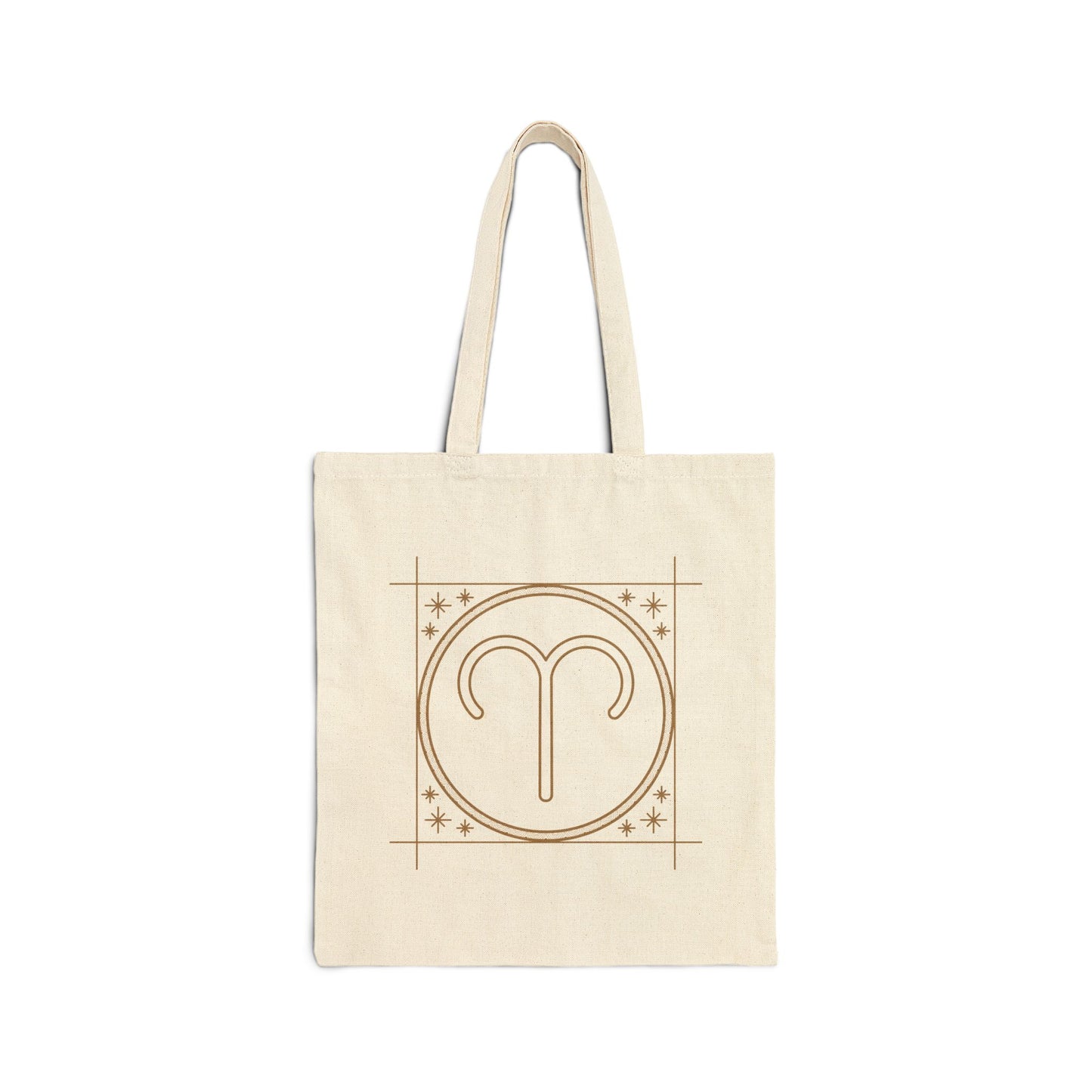 Aries Zodiac Canvas Tote Bag