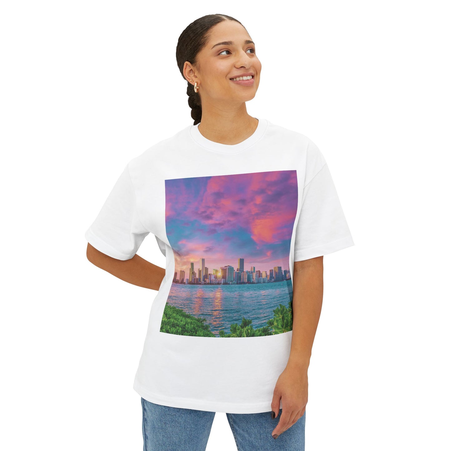 City Vibes Miami 1 | Unisex Oversized Boxy Tee