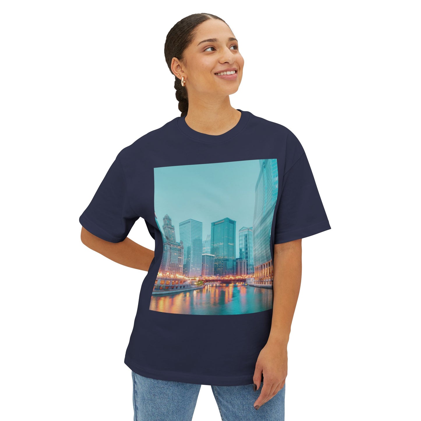 City Vibes Chicago 1 | Unisex Oversized Boxy Tee