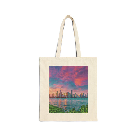 City Vibes Miami 1 Canvas Tote Bag