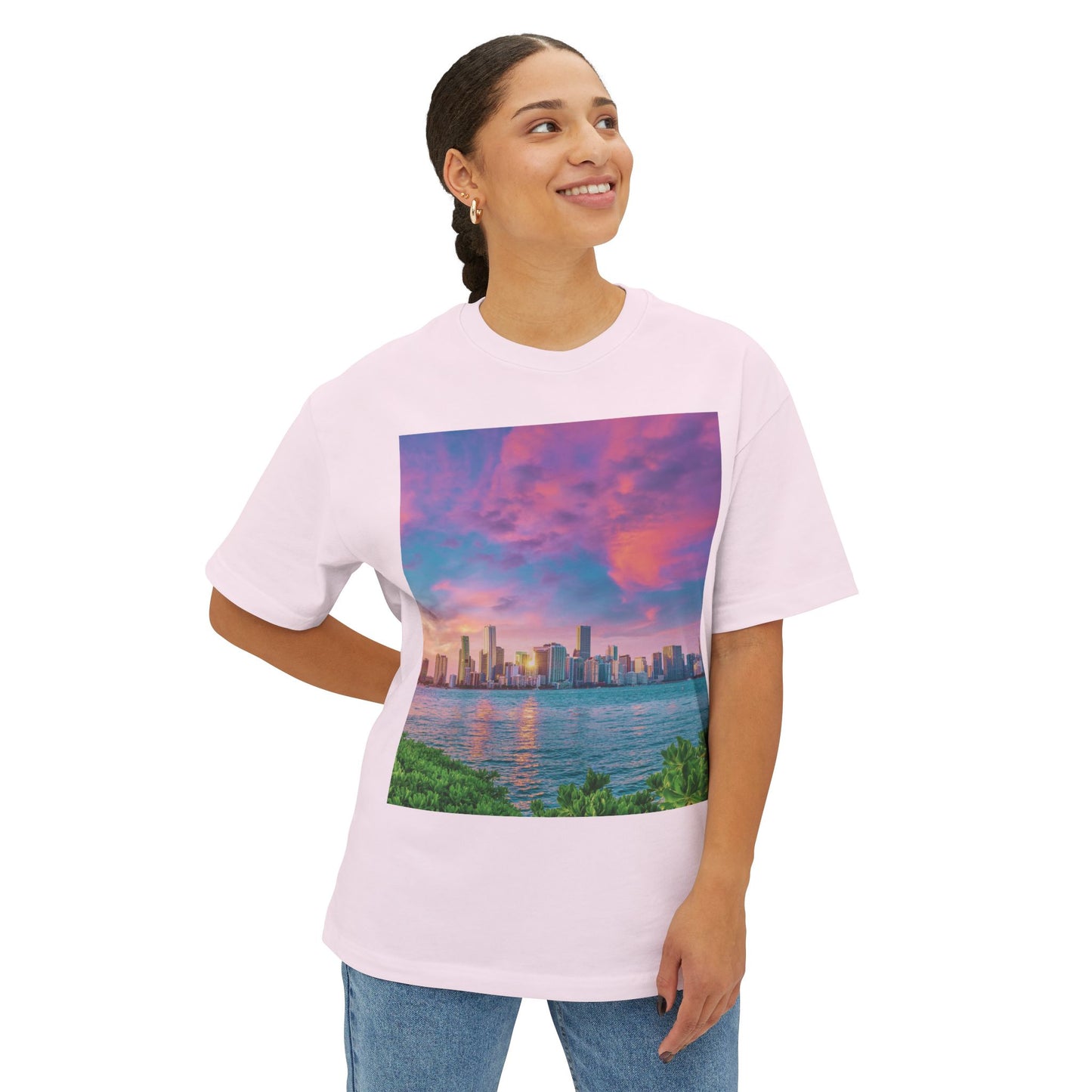 City Vibes Miami 1 | Unisex Oversized Boxy Tee