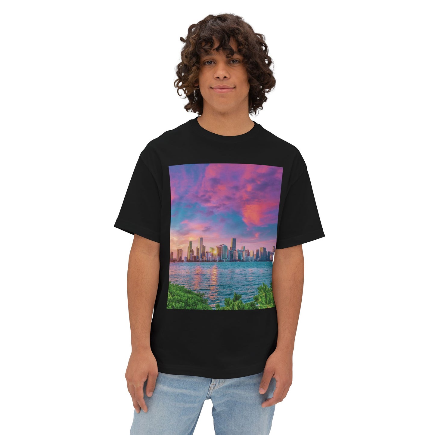 City Vibes Miami 1 | Unisex Oversized Boxy Tee