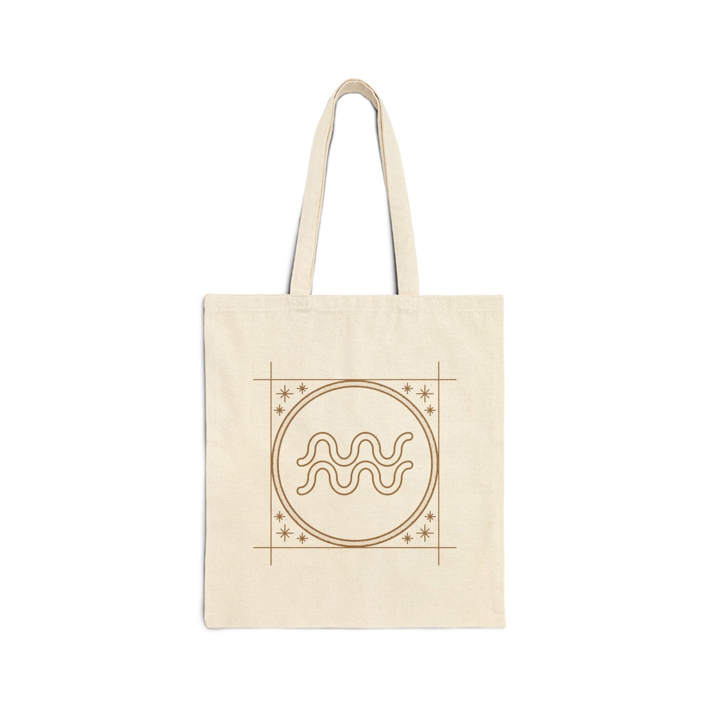 Aquarius Zodiac Canvas Tote Bag